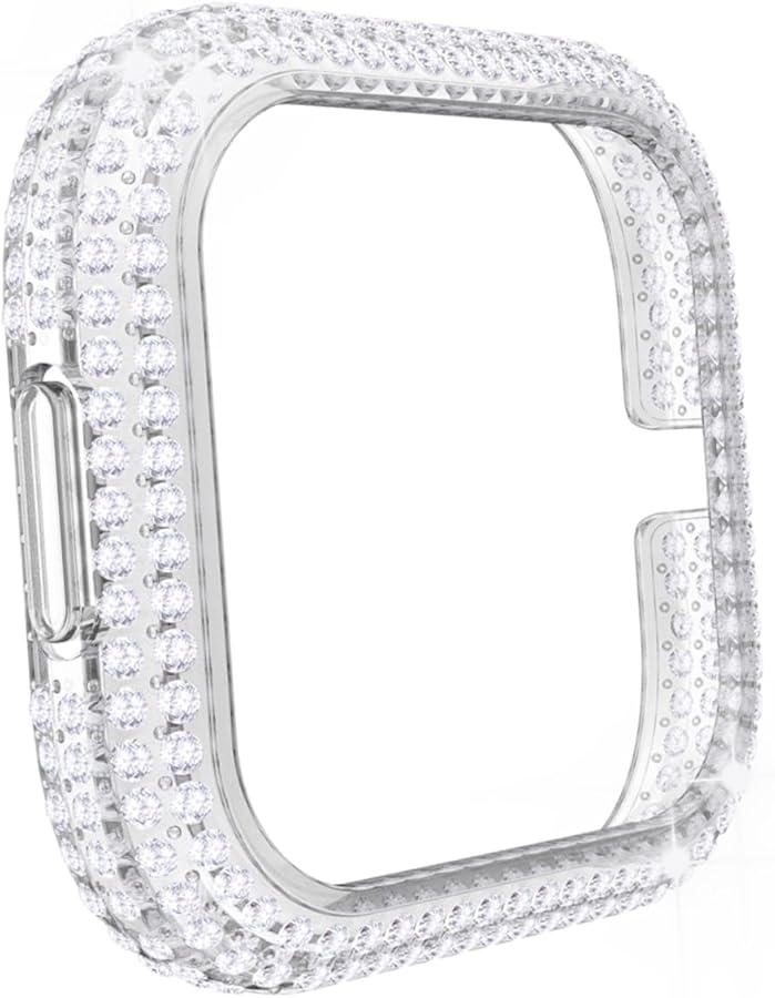 Silver Diamond Watch Cover Protector Shatter High Hardness Scratch Shield - Image 1